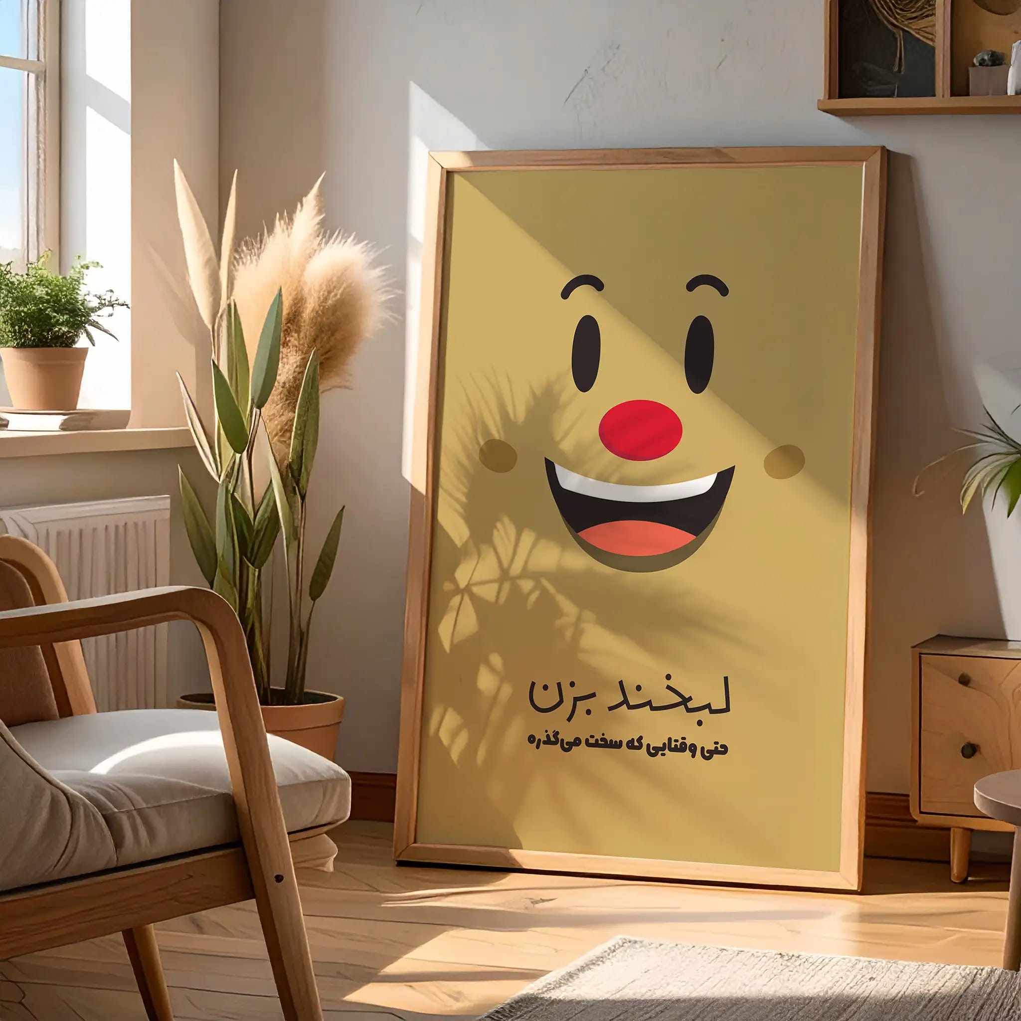 پوستر انگیزشی «لبخند بزن» | طرح گرافیکی برای حفظ امید و مثبت‌اندیشی حتی در سخت‌ترین شرایط 