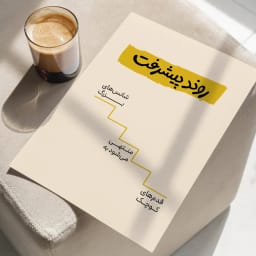 پوستر مینیمال روند پیشرفت، از قدم‌های کوچک تا شانس‌های بزرگ | طرح گرافیکی آماده چاپ و دانلود فوری | دکوراسیون انگیزشی