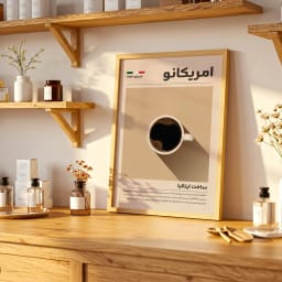 مجموعه ۴ عددی بسته پوستر دیجیتال اسپرسو، آمریکانو، لاته، کاپوچینو | طرح مینیمال نوشیدنی | تابلو دکوراتیو کافه، آشپزخانه دفاتر کار | دکور اتاق غذاخوری | فایل طرح قابل چاپ با کیفیت بالا